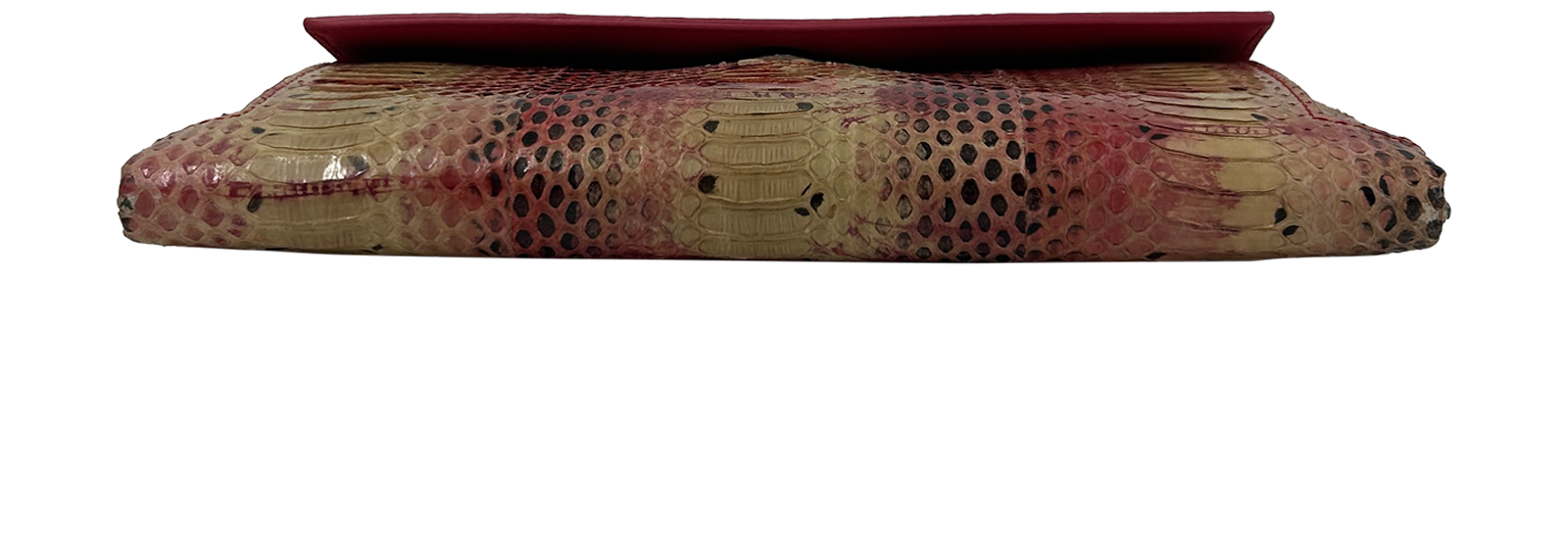 Clutch Billetero, 200&euro;, Bolso, Beige/Rosa, Animal - Pitón, Vista superior